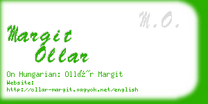 margit ollar business card